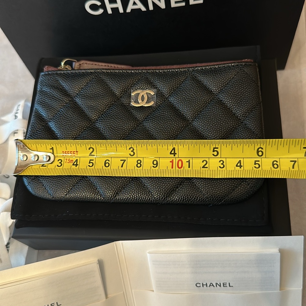 Authentic Chanel Quilted Mini O Case Pouch - Picture 12 of 14